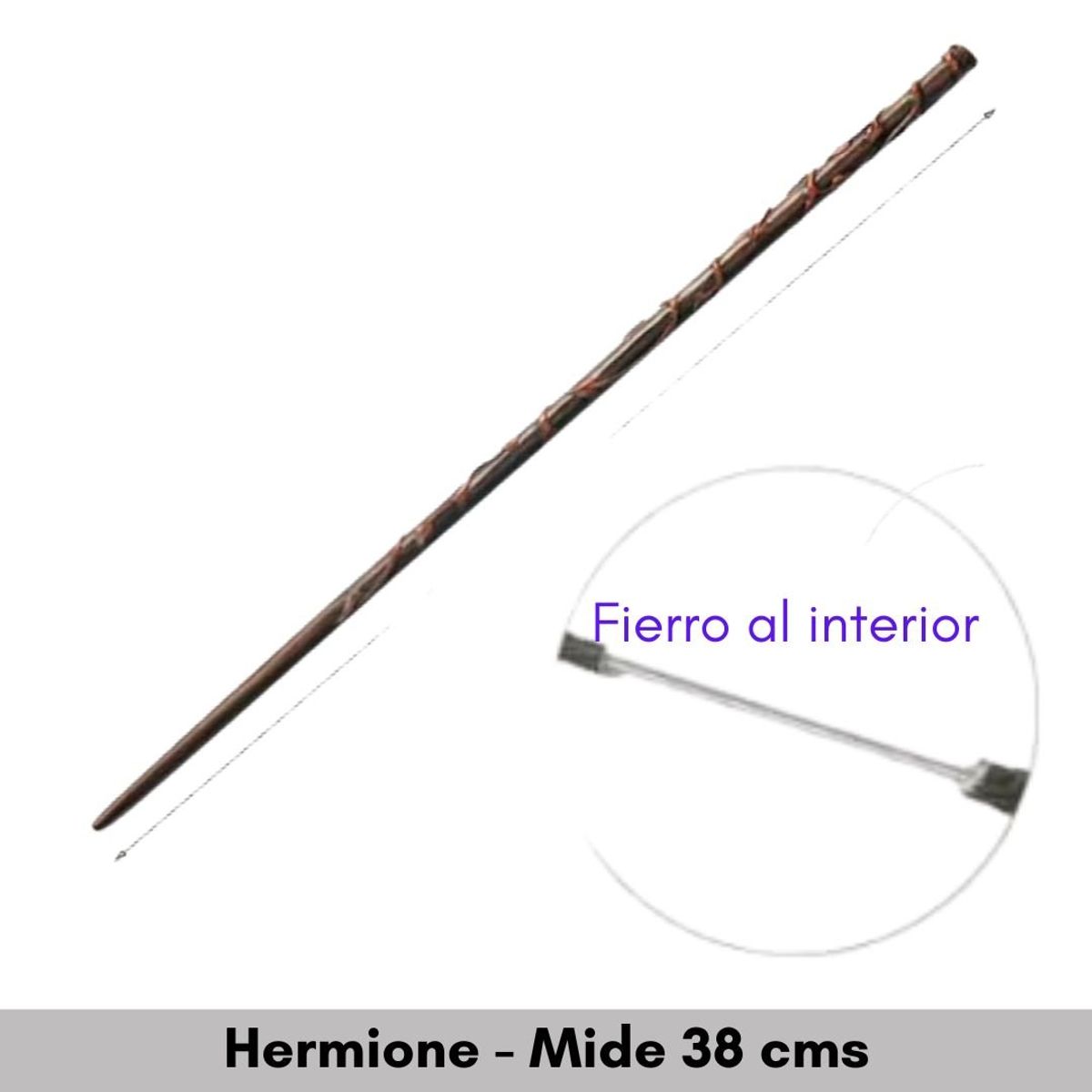 GENERICO - Varita Hermione Granger Fierro al interior - No viene en caja
