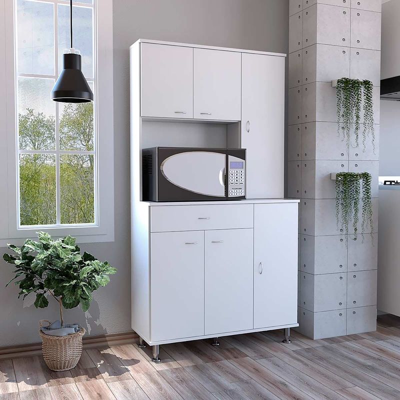 GENERICO - MUEBLE ALACENA NIRVANA 90  BLANCO - ENVÍO ARMADO Y MELAMINA 18mm