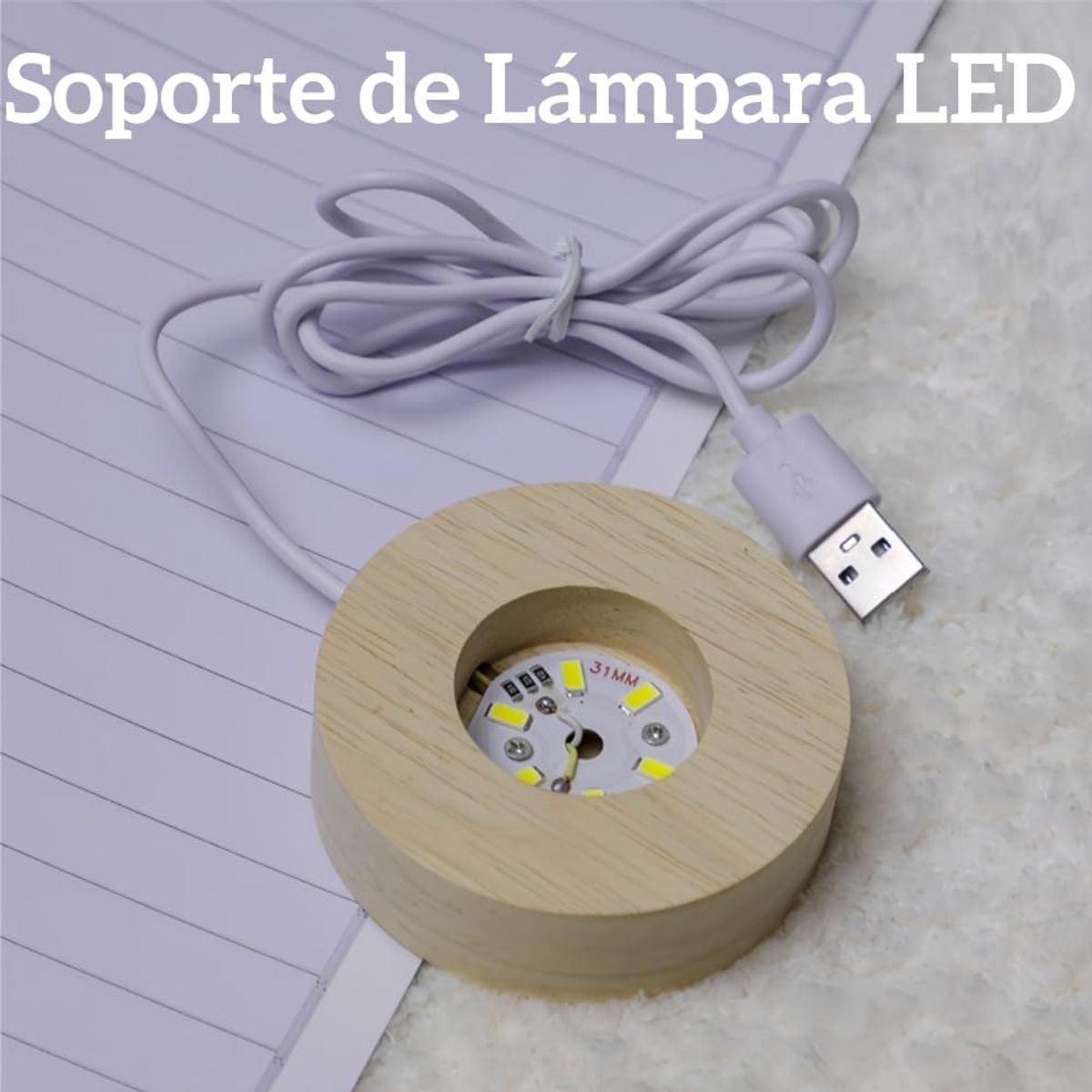GENERICO - ESFERA DE CRISTAL LÁMPARA ADORNO ASTRONAUTA LUNA LUZ LED 3D