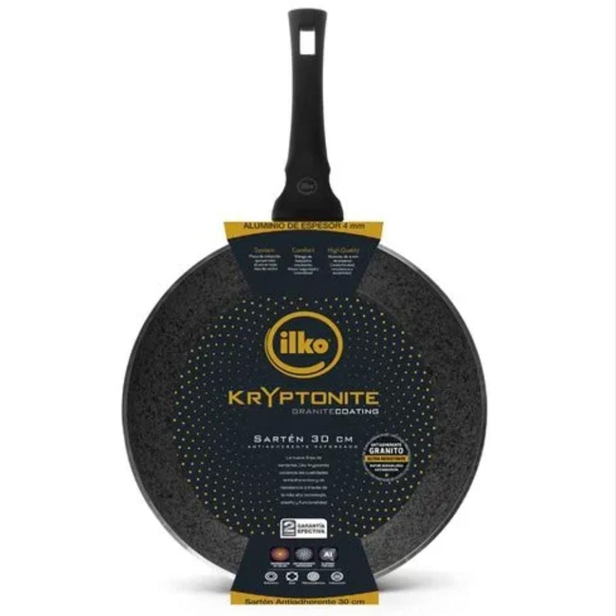 ILKO - Sarten Antiad 30Cm Black Granite1127632 Ilko