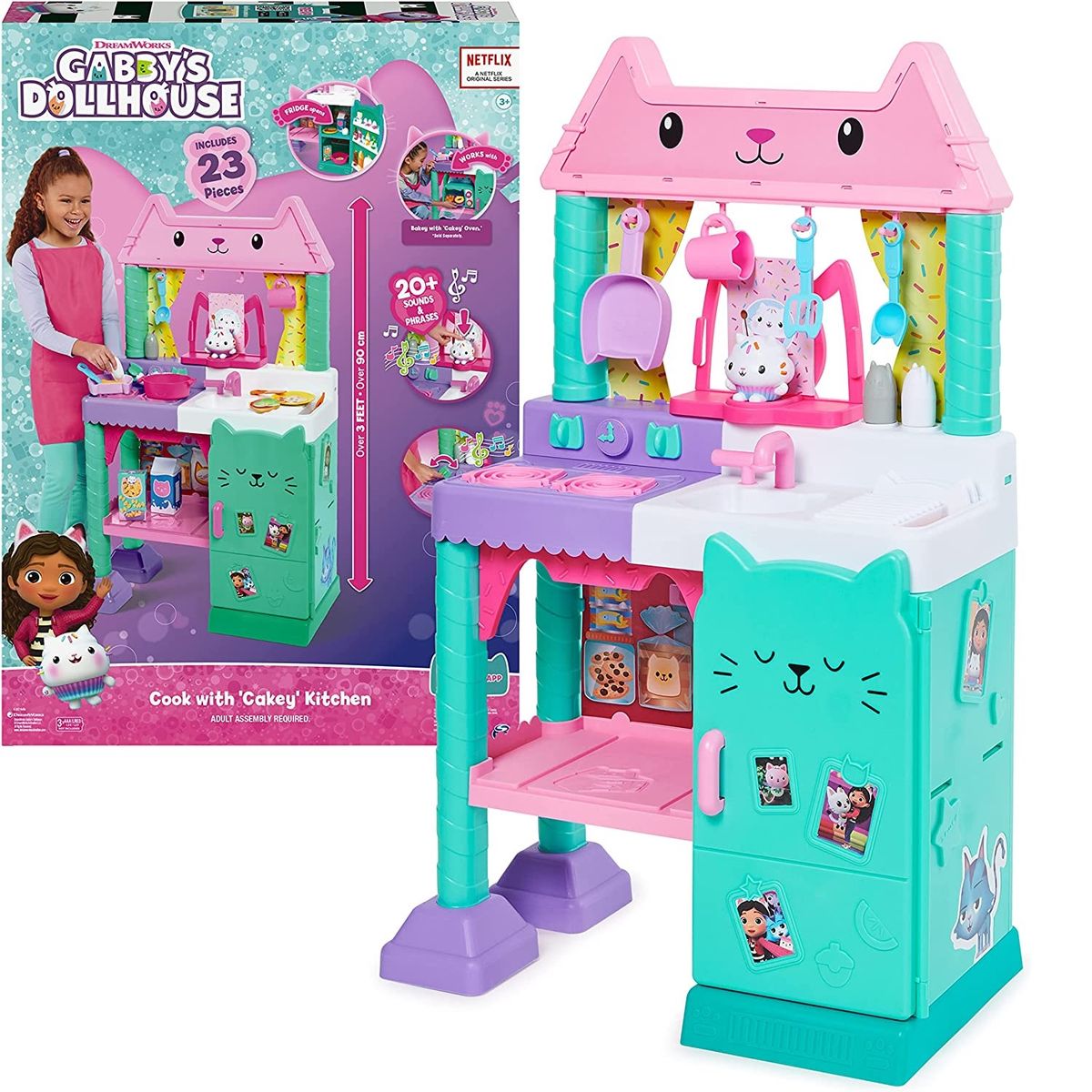 LA CASA DE GABBY - Set Cocina con Luz Gabby y La Casa de Muñecas