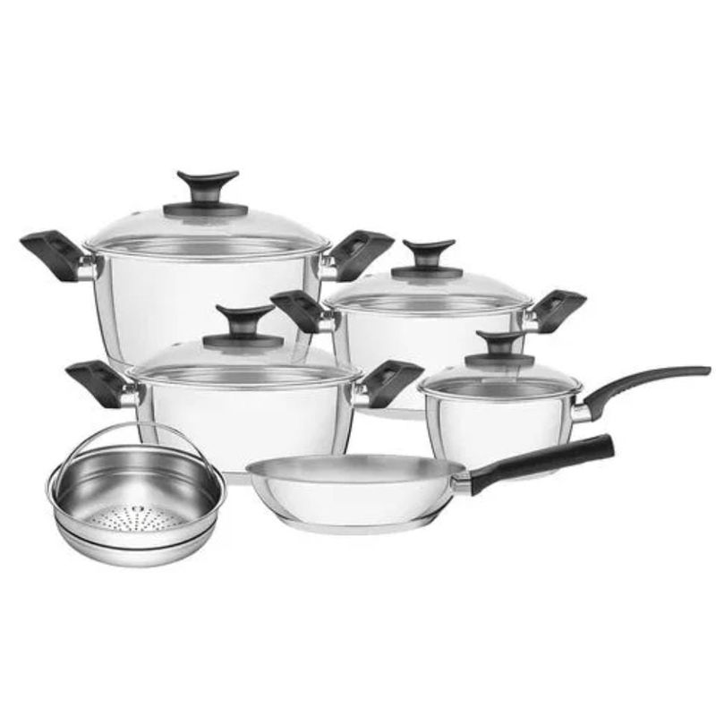 TRAMONTINA - Jgo Bateria Cocina x9 Allegra Mbk Cac16+O24+Oh20+Oh24+Vap+S24