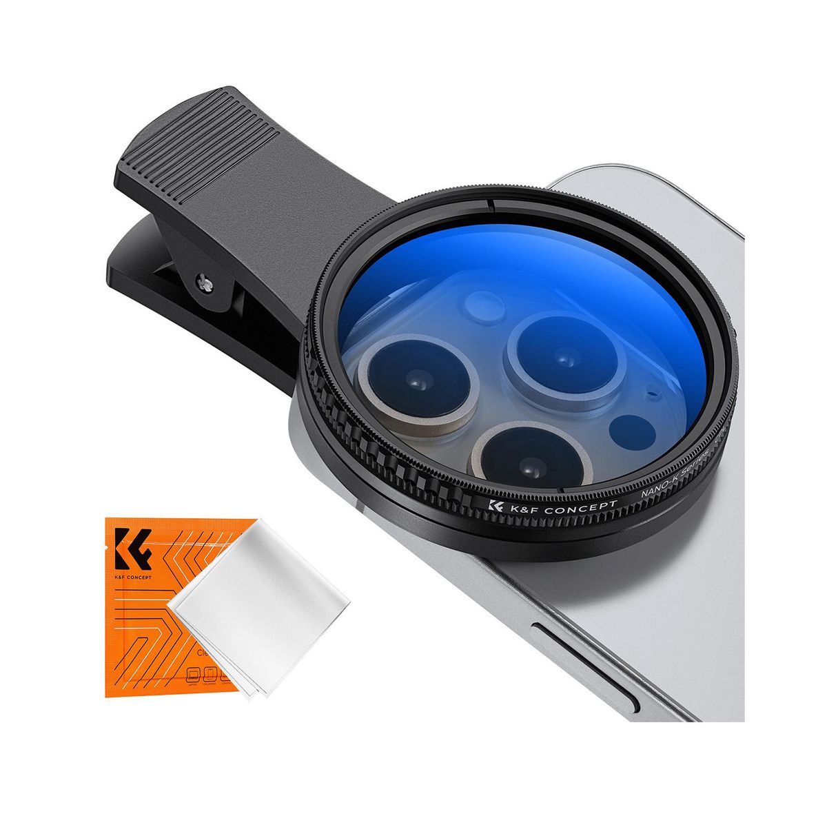 K&F CONCEPT - Kit de filtro polarizado 52mm para smartphone - K&F Concept