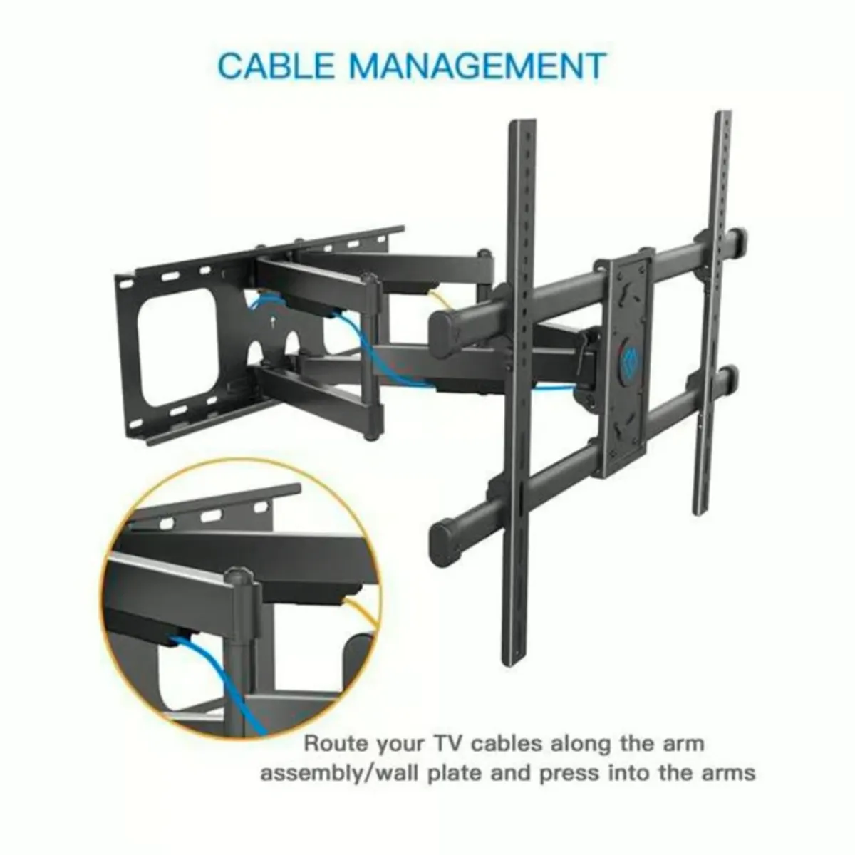 GENERICO - Rack Soporte Móvil Giratorio Para Tv De 65 Hasta 90 Pulgadas
