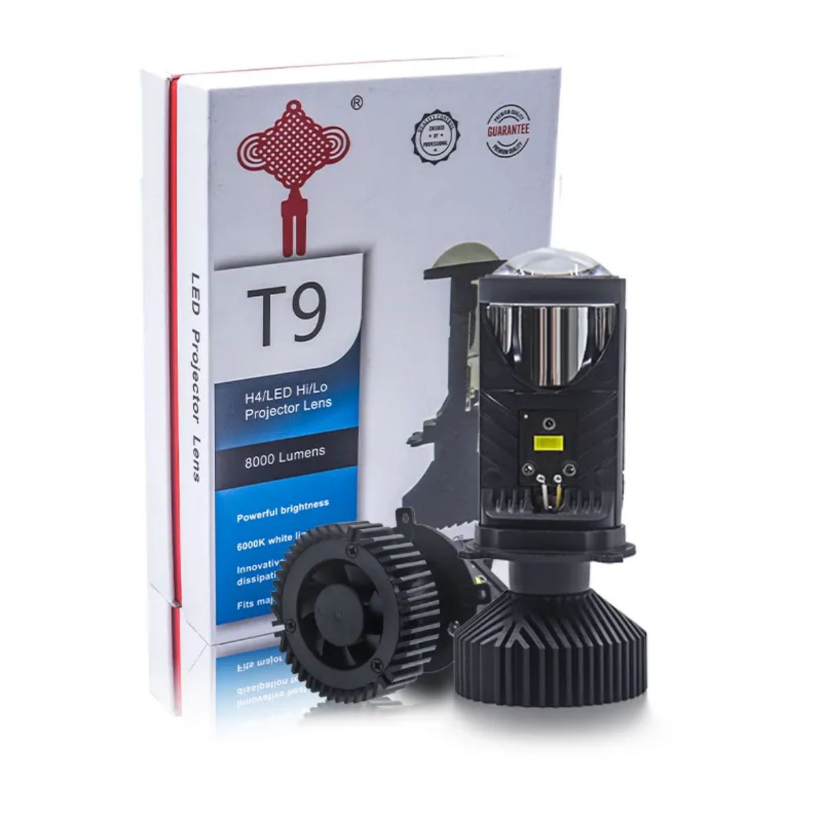 GENERICO - Luces led H4 T9 cambus proyector lupa alta baja auto moto