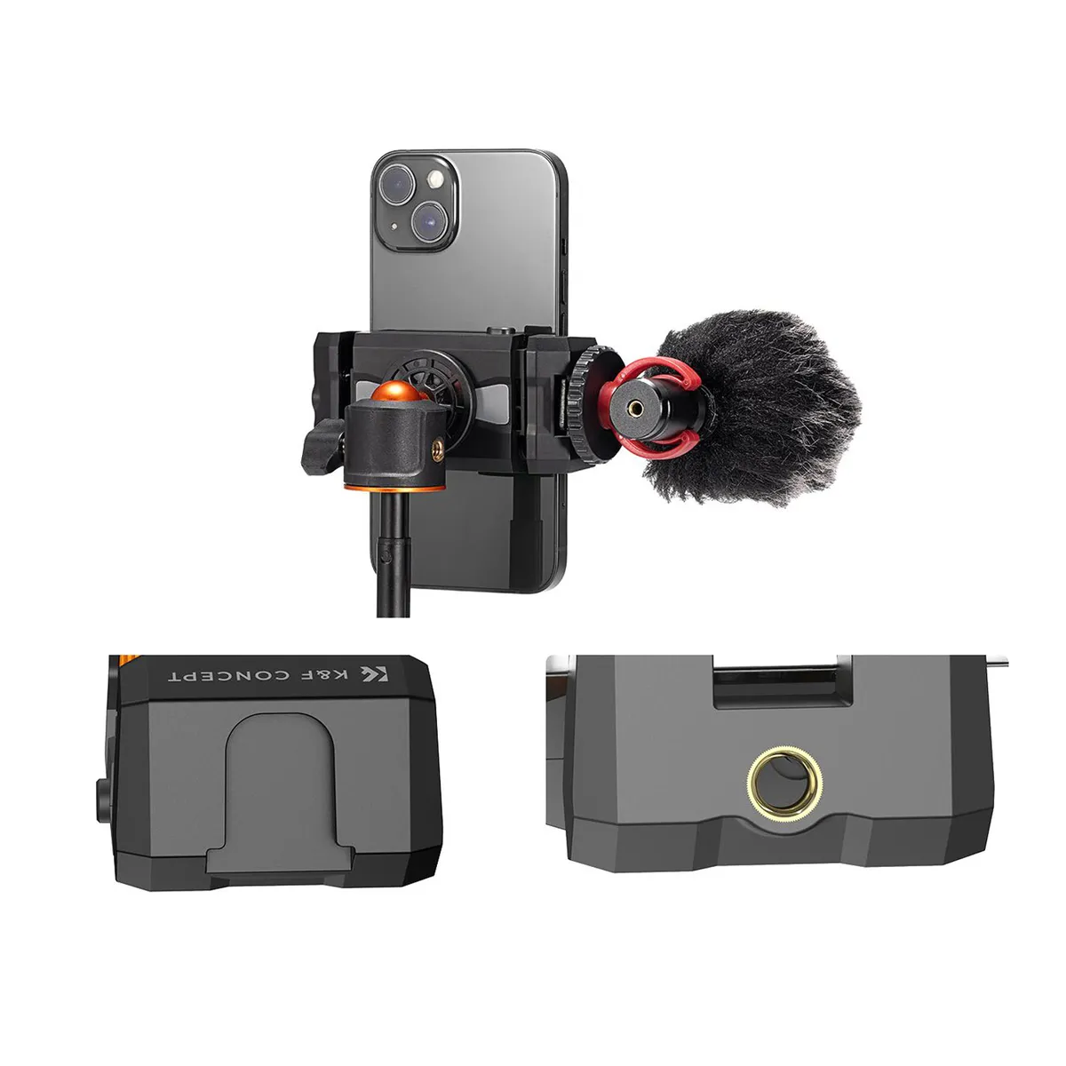 K&F CONCEPT - Soporte MS20 de smartphone y tablets para trípodes - K&F Concept