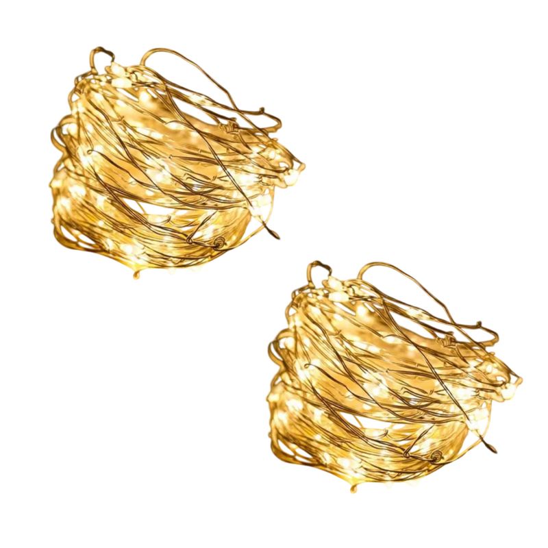 INSPIRA - Set 2 Cadenas de Luces LED en Alambre 8m