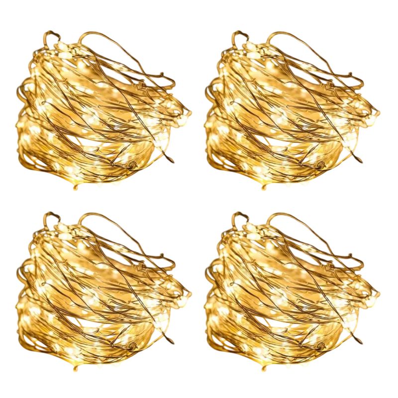 INSPIRA - Set 4 Cadenas de Luces LED en Alambre 8m
