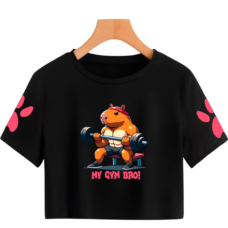 GENERICO - Polo Crops Capibara Gym Bro