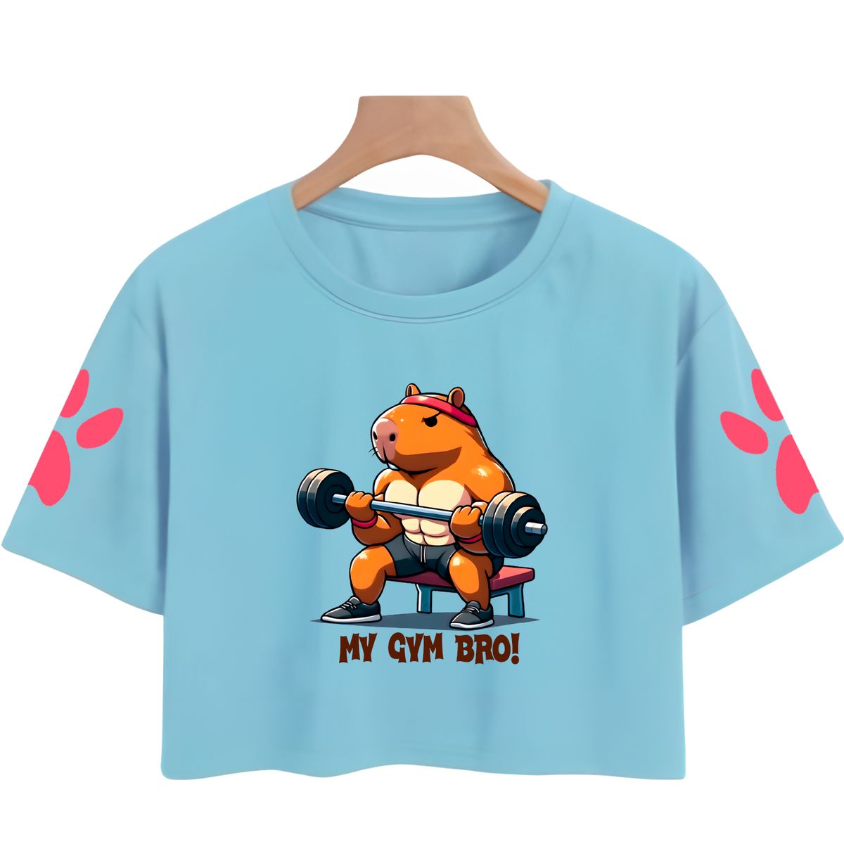 GENERICO - Polo Crops Capibara Gym Bro