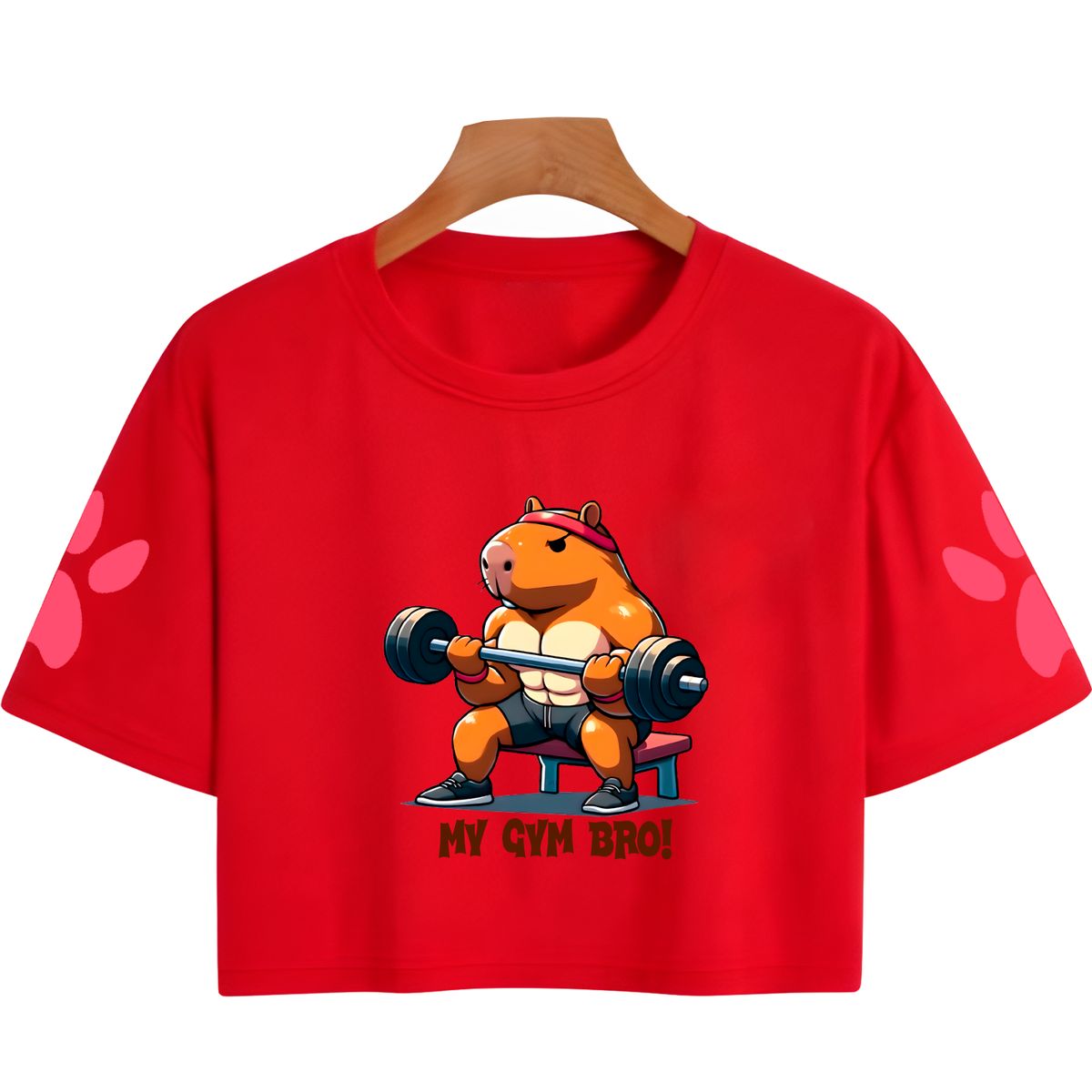 GENERICO - Polo Crops Capibara Gym Bro