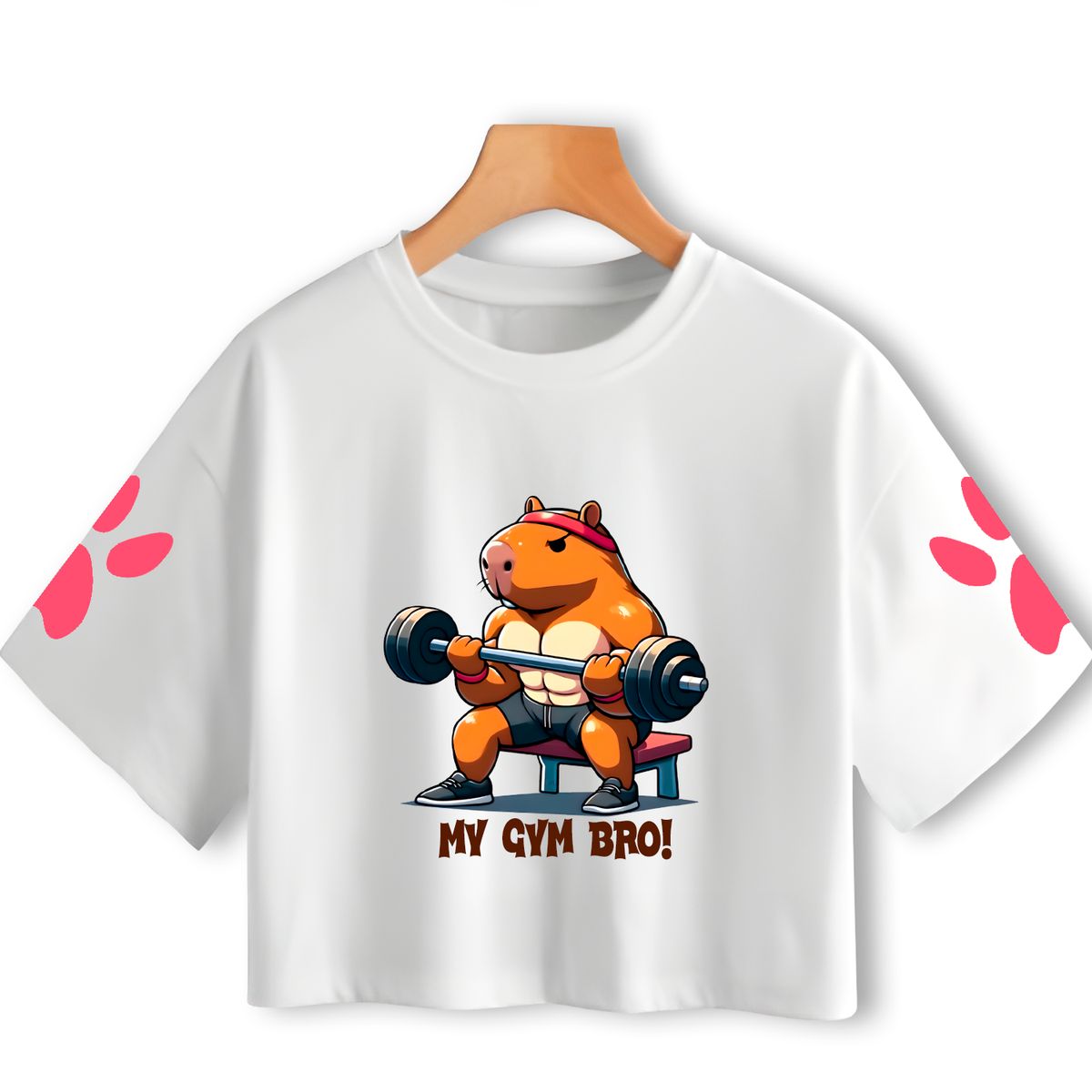 GENERICO - Polo Crops Capibara Gym Bro