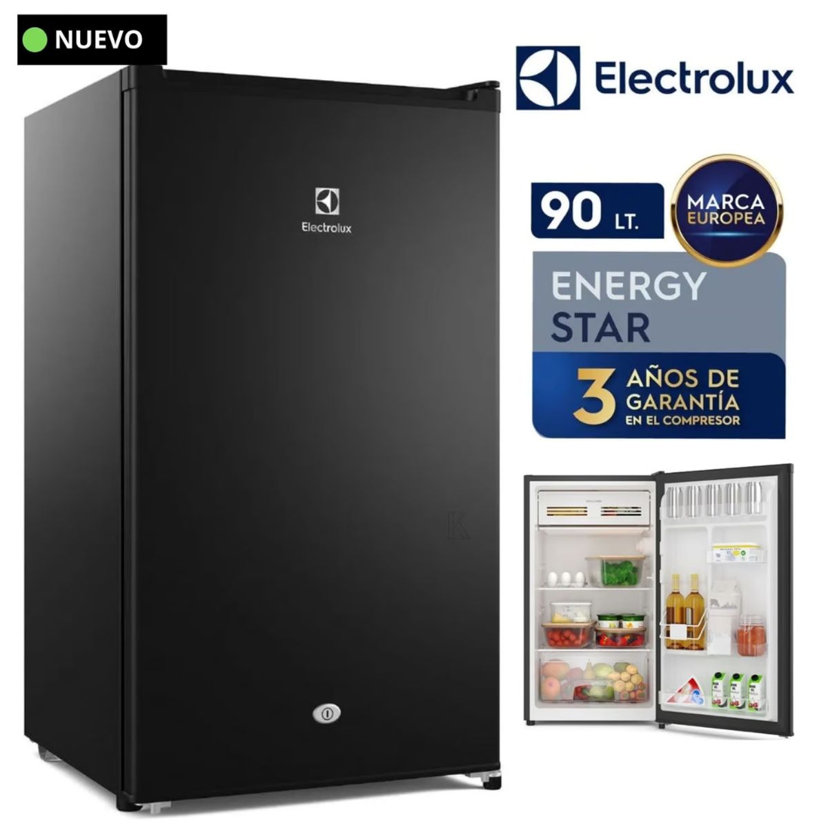 ELECTROLUX - Frigobar Electrolux Premium Black de 90 Litros ERD090G2HWB