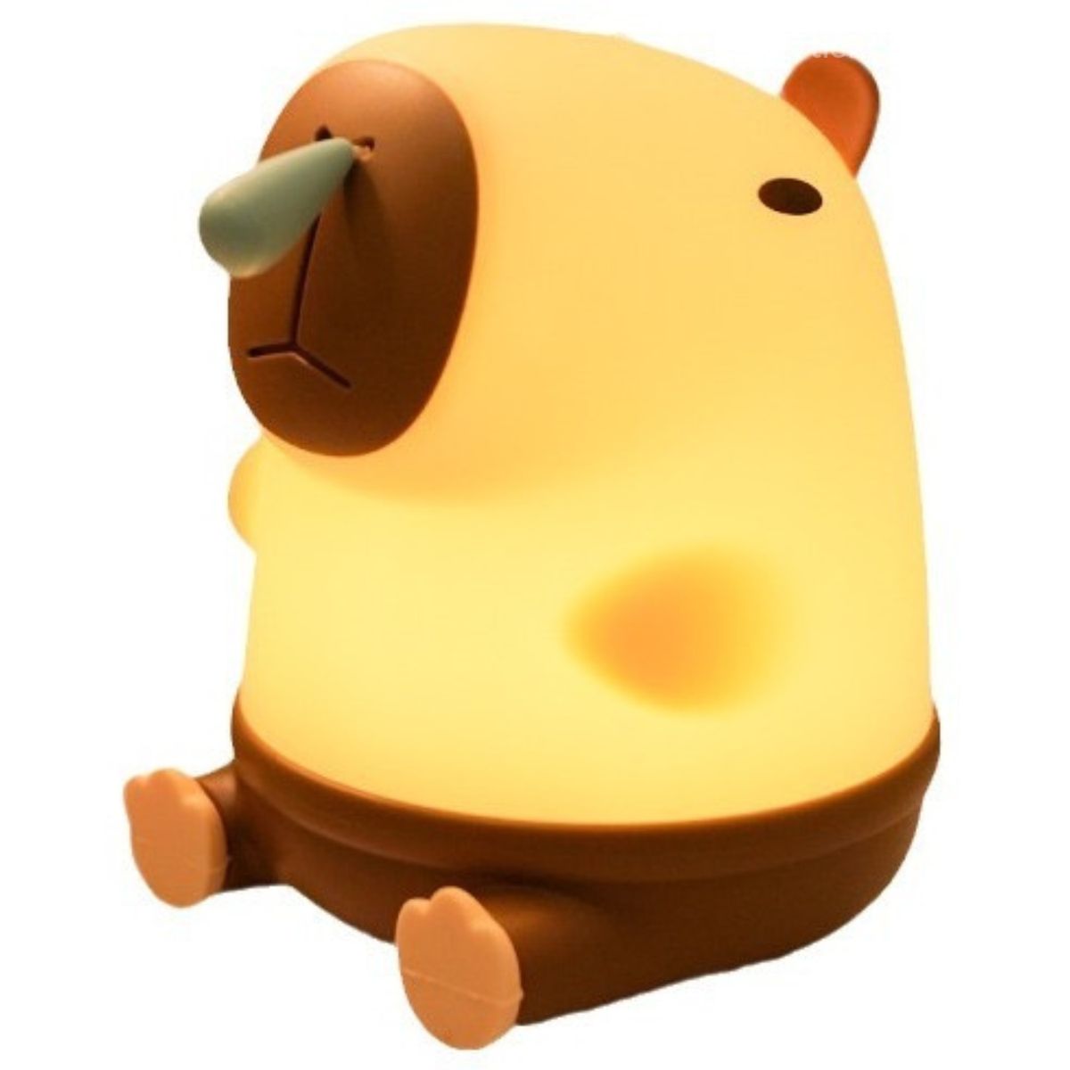 GENERICO - Lámpara Nocturna Capibara Moquito con Luz Regulable – 12 cm