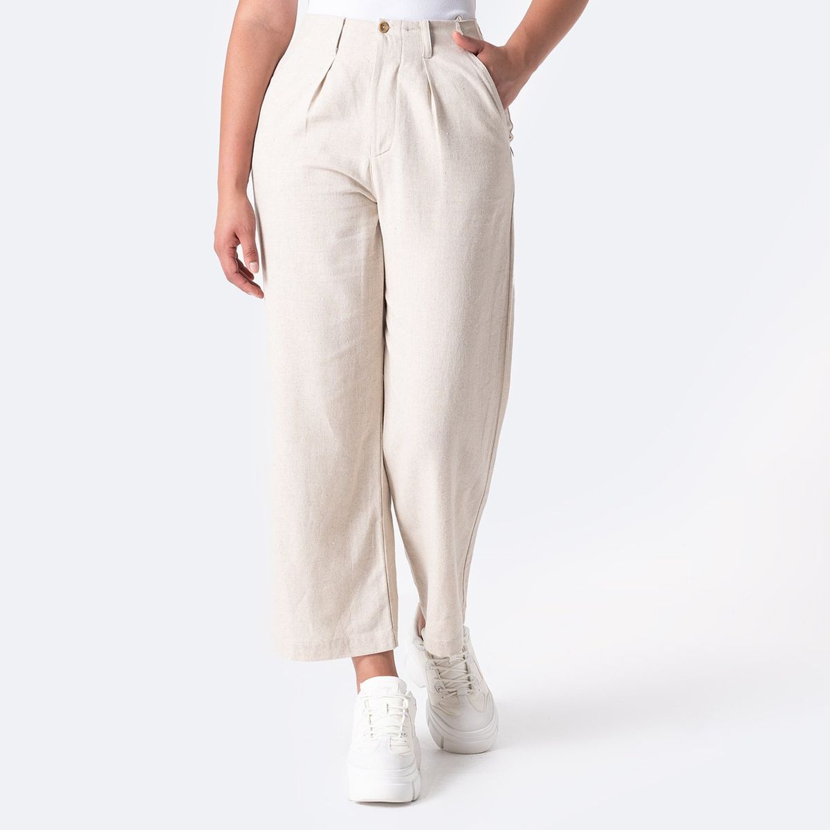 PIONIER - Pantalon Lino Aittana Pionier