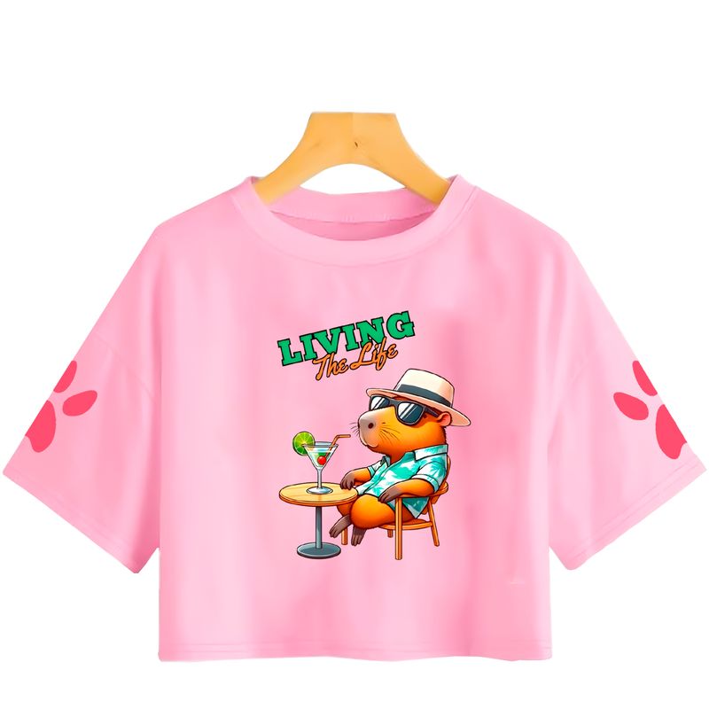 GENERICO - Polo Crops Capibara Living The Life