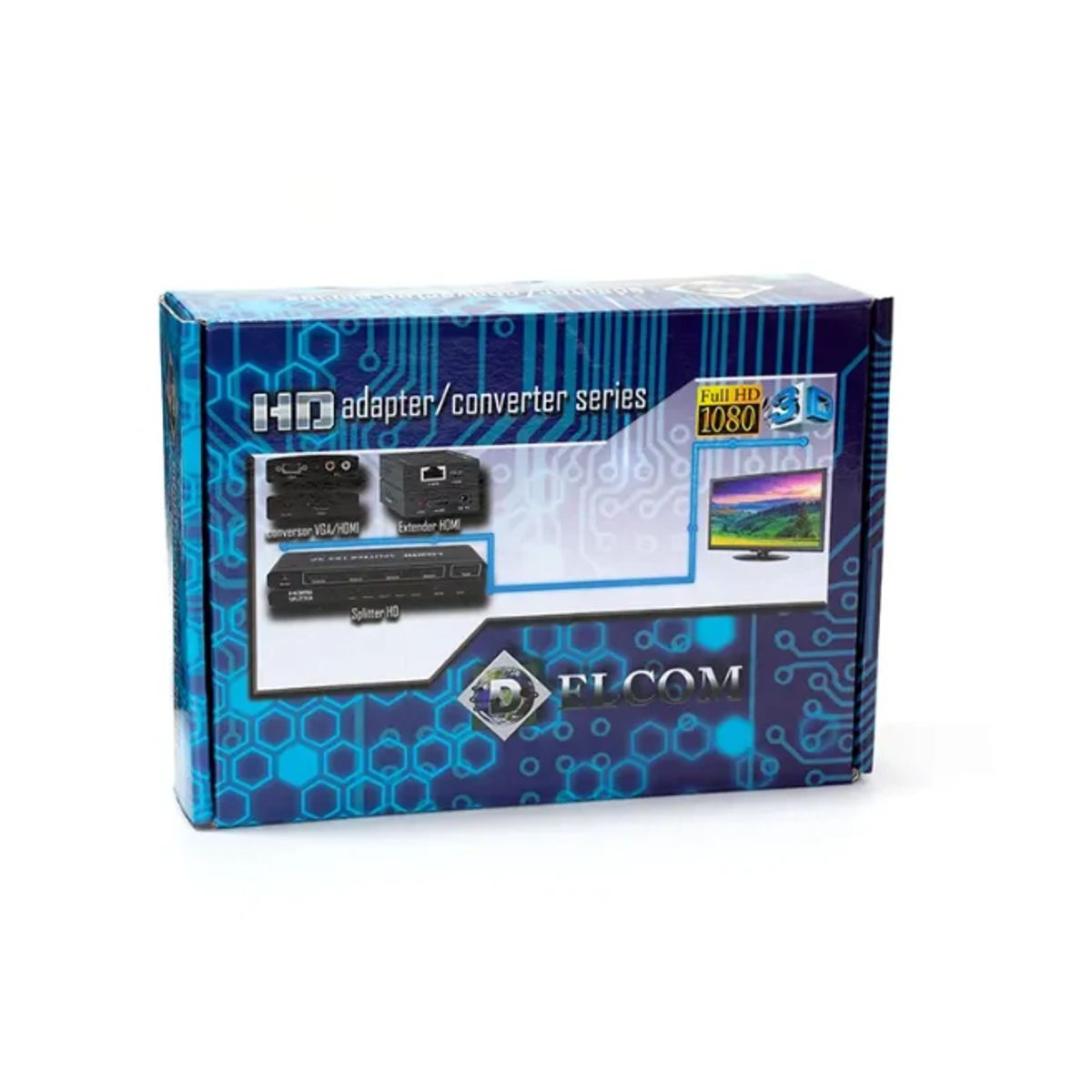 GENERICO - KIT EXTENDER HDMI X UTP CAT 6 DE 60 MTS DELCOM EXTENSOR AUDIO Y VIDEO