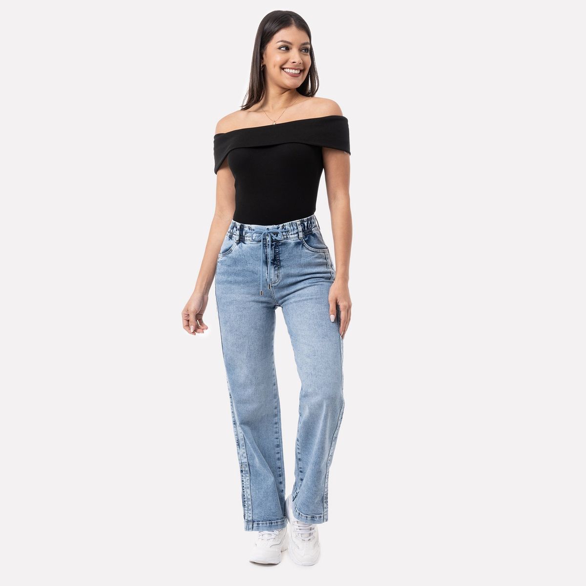 PIONIER - Pantalon Denim Stretch Brieli Pionier
