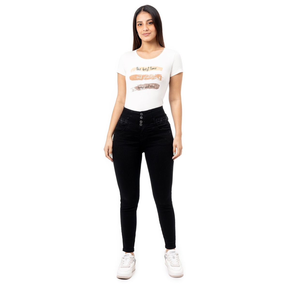 PIONIER - Pantalon Denim Stretch Adelineh Pionier