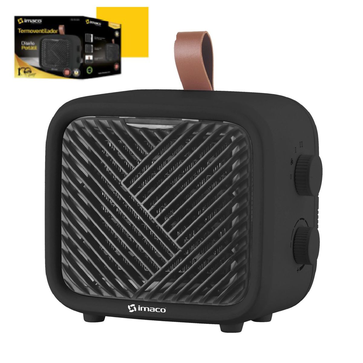 IMACO - TERMOVENTILADOR PORTATIL IMACO ITC1510N Negro