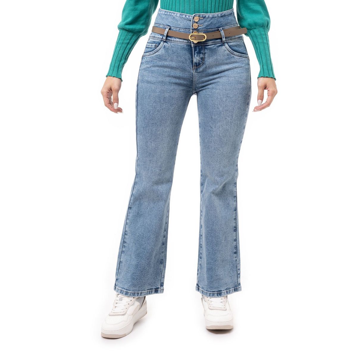 PIONIER - Pantalon Denim Stretch Cristih Pionier