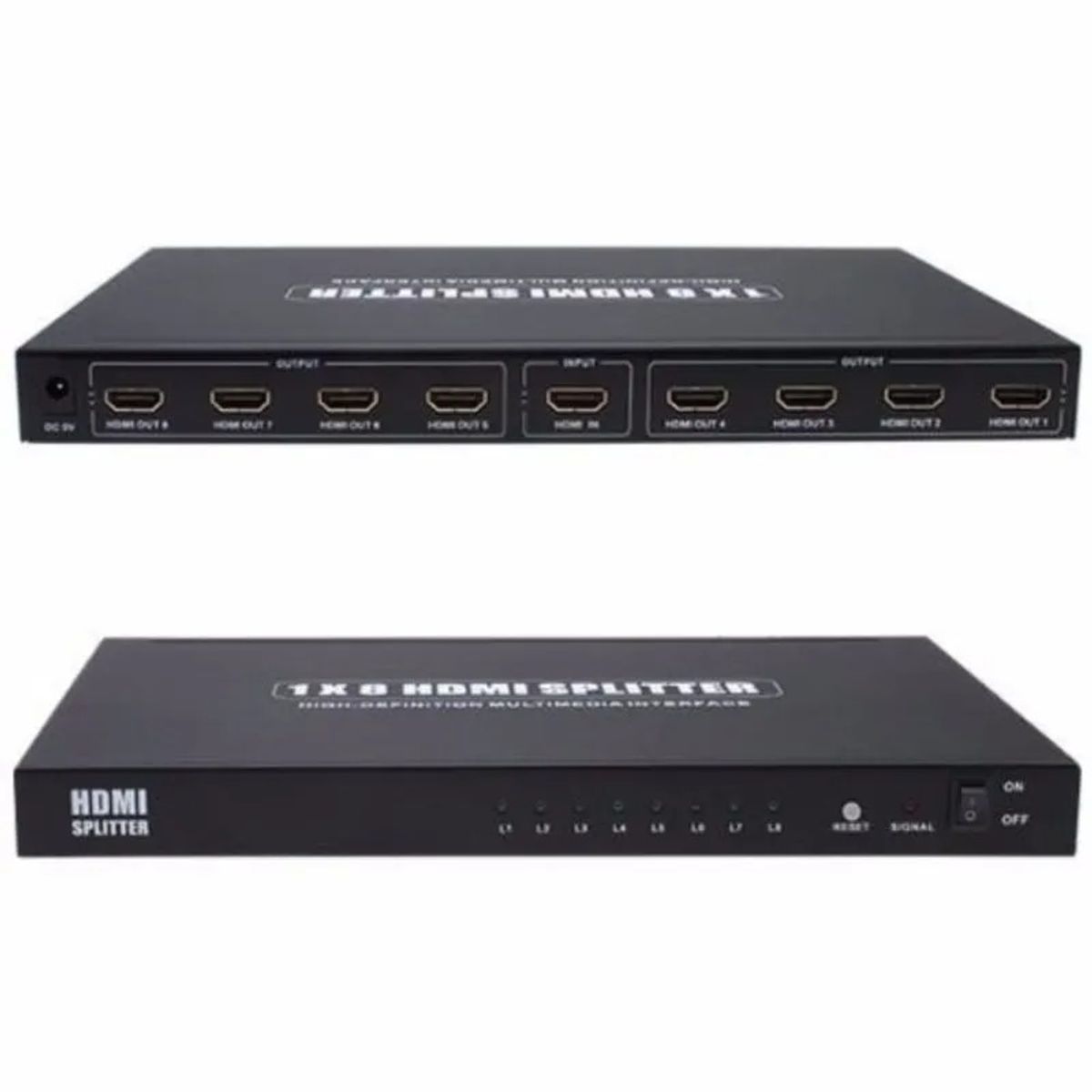 OEM - Splitter HDMI 1x8 4K Conecta hasta 8 TVS 8 Dispositivos a la Vez