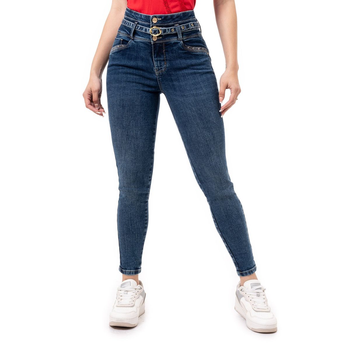 PIONIER - Pantalon Denim Stretch Eisha Pionier