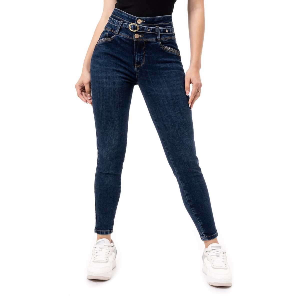 PIONIER - Pantalon Denim Stretch Eisha Pionier
