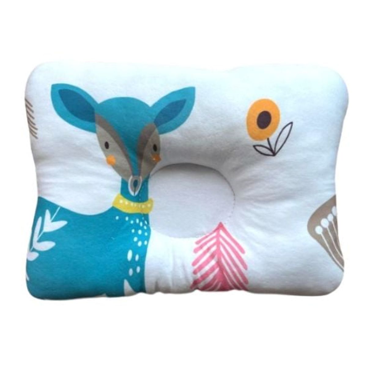 GENERICO - Almohada para Bebé Anti-Cabeza Plana - Ciervo