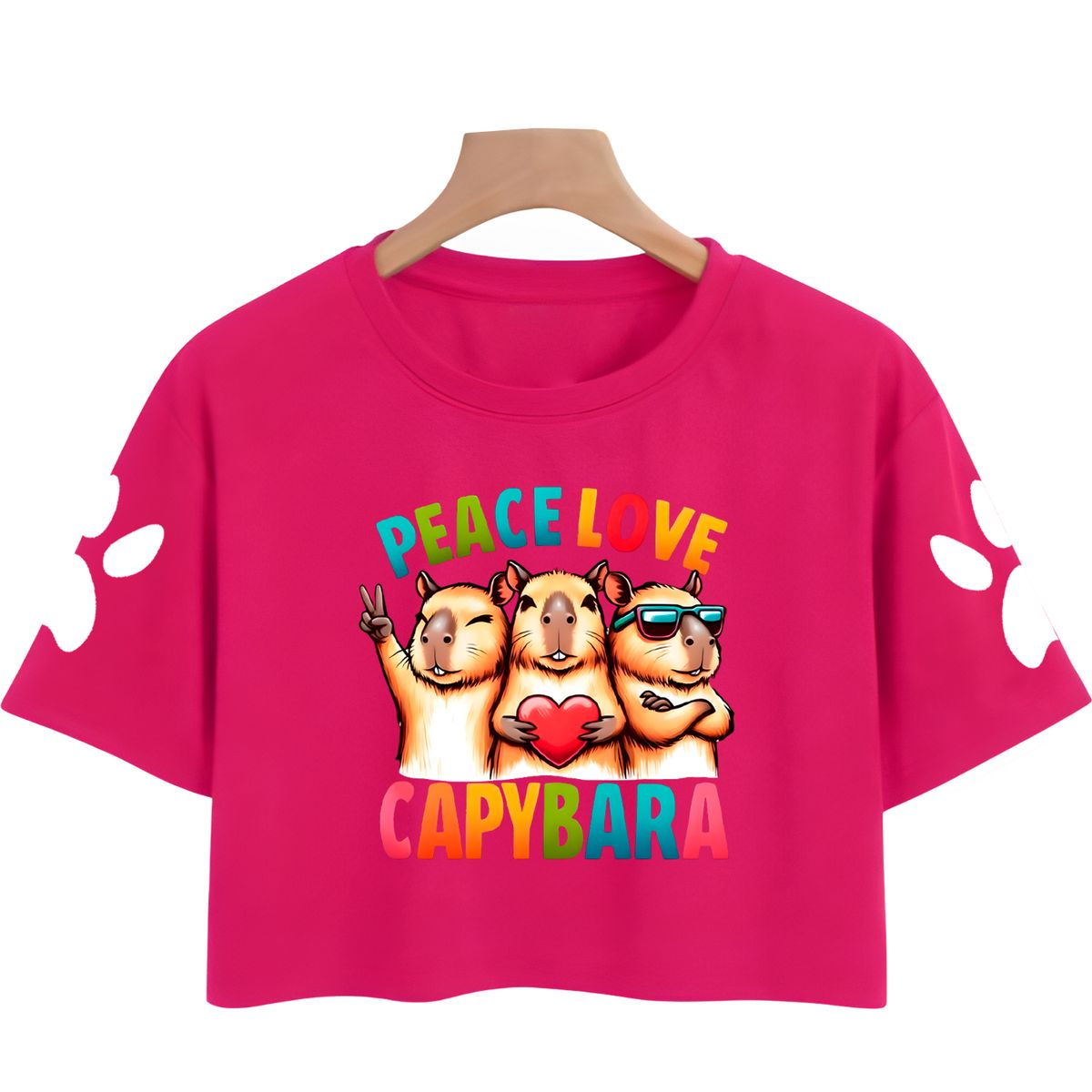 GENERICO - Polo Crops Capibara Peace Love