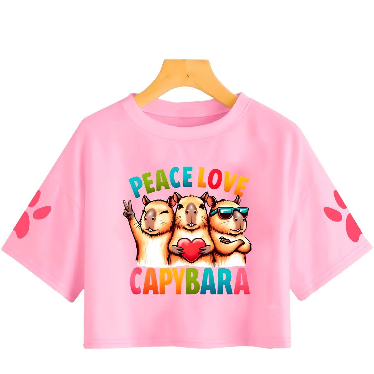 GENERICO - Polo Crops Capibara Peace Love