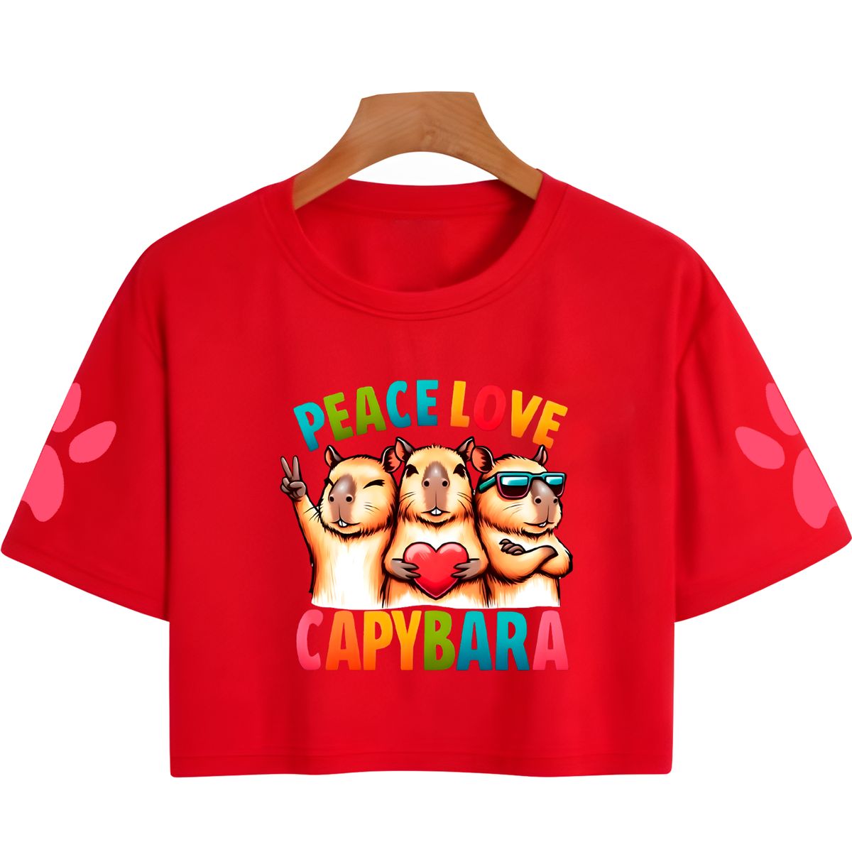 GENERICO - Polo Crops Capibara Peace Love