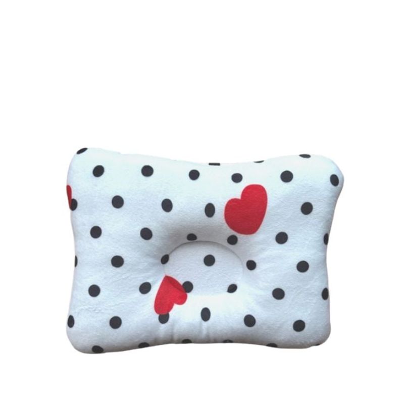 GENERICO - Almohada para Bebé Anti-Cabeza Plana - Corazones