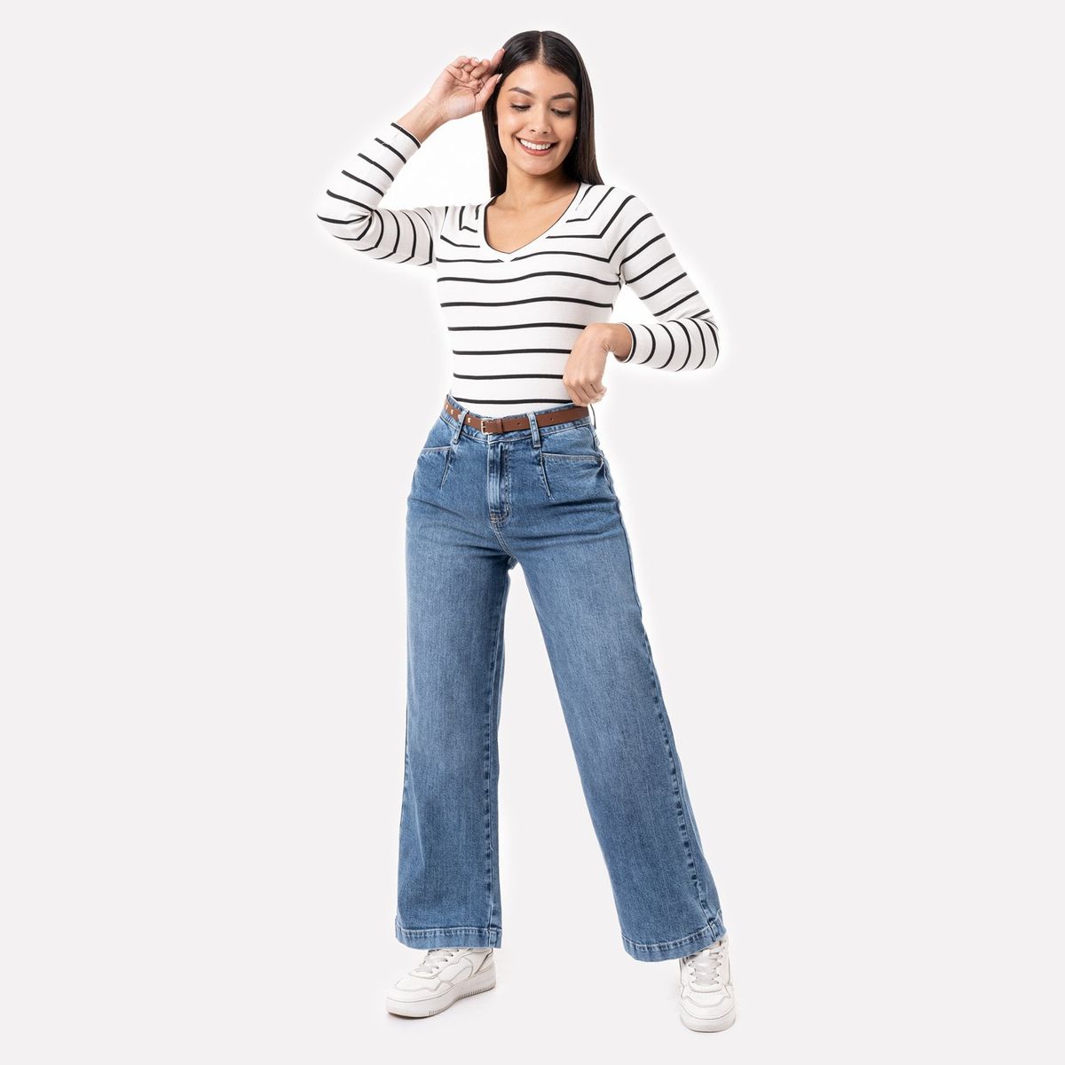 PIONIER - Pantalon Denim Stretch Harei Pionier