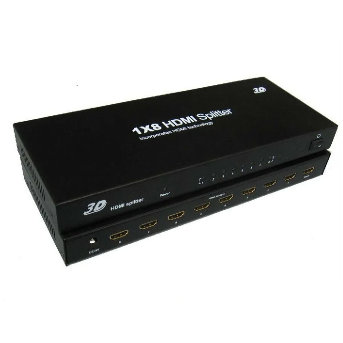 OEM - Hdmi Splitter 1x8 1.4 Full Hd 4k Multiplica Señal Conecta 8 tvs