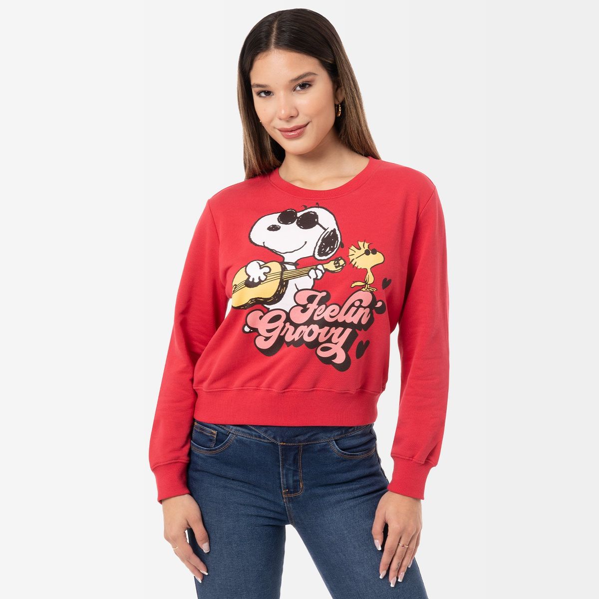 SQUEEZE - Polera French Terry Break-Snoopy Squeeze