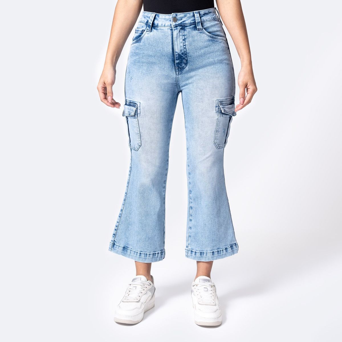 PIONIER - Pantalon Denim Stretch Jalilah Pionier