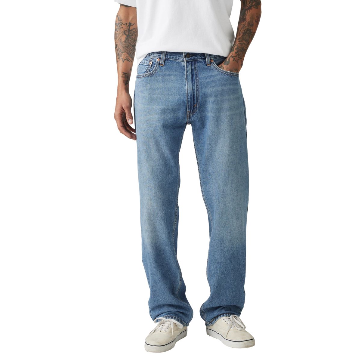 LEVIS - Jeans Hombre 555 96 Relaxed Straight Azul Levis
