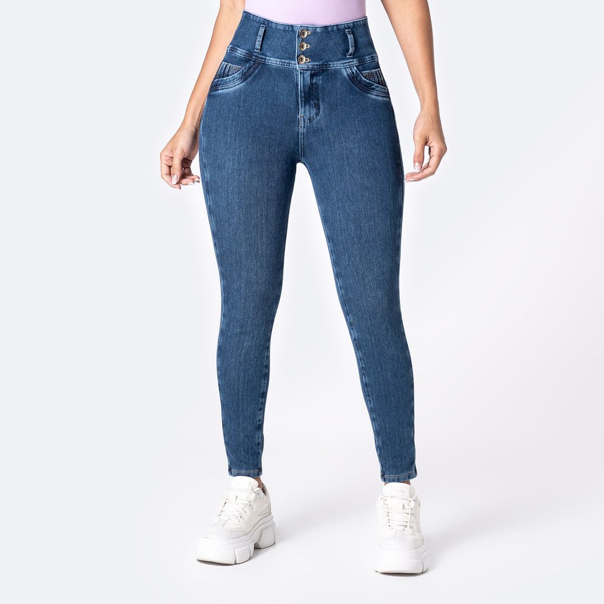 PIONIER - Pantalon Indifio Karleeh Pionier