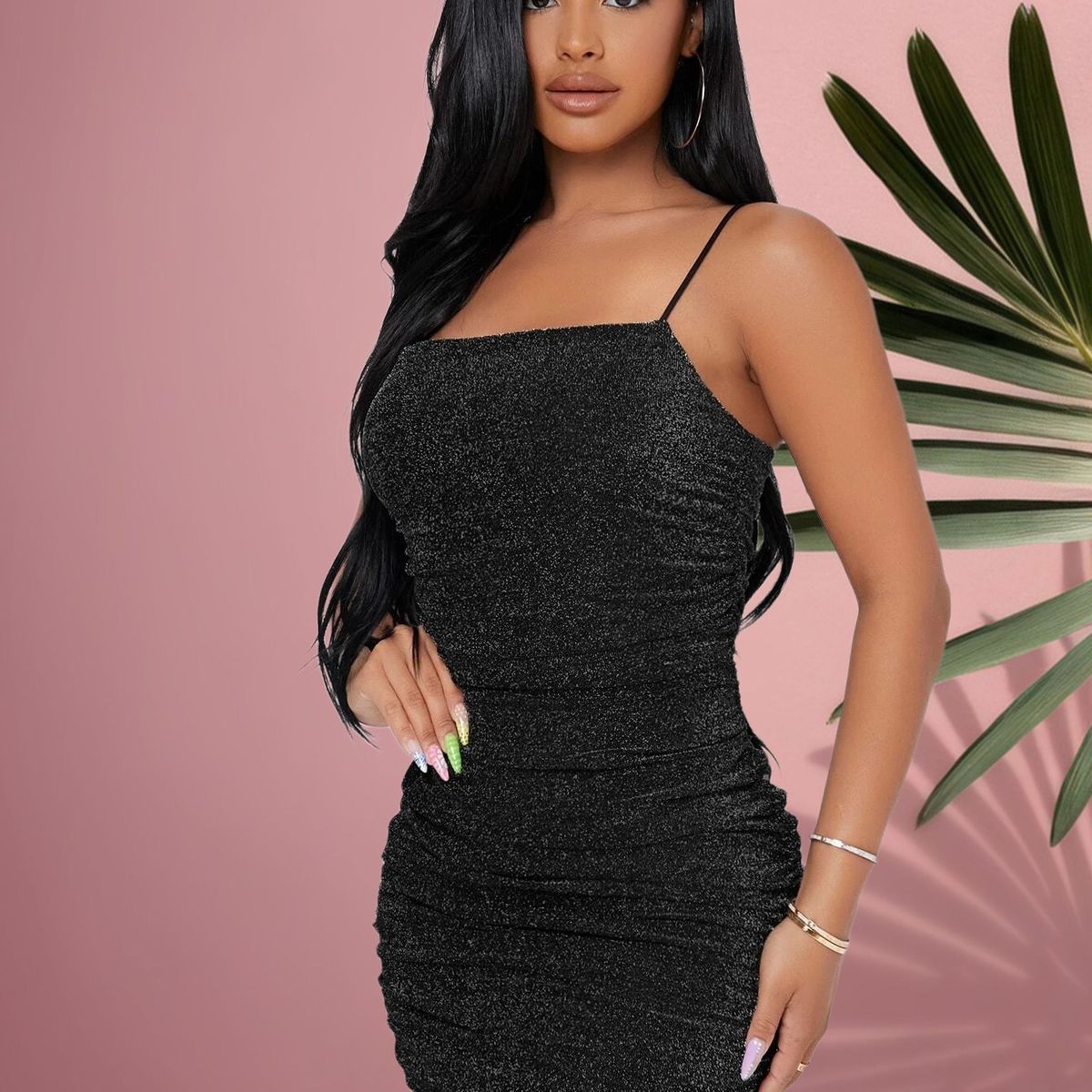 GENERICO - VESTIDO CORTO NEGRO LOLITASDE FIESTA URBANO