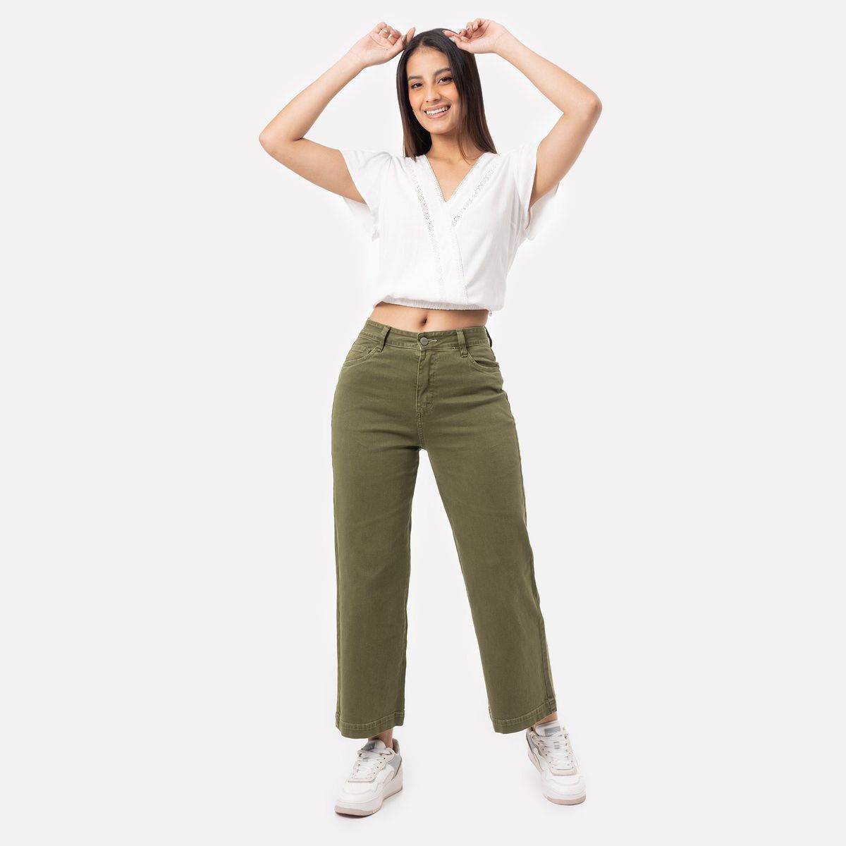 PIONIER - Pantalon Drill Stretch Lari Bull Denim Pionier