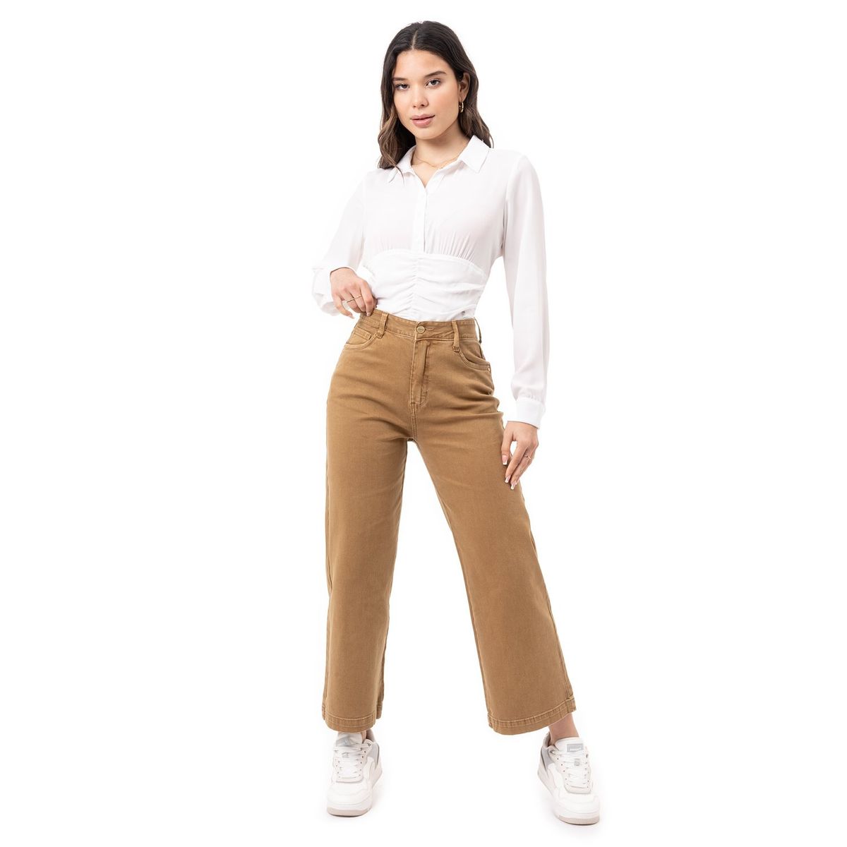 PIONIER - Pantalon Drill Stretch Lari Bull Denim Pionier