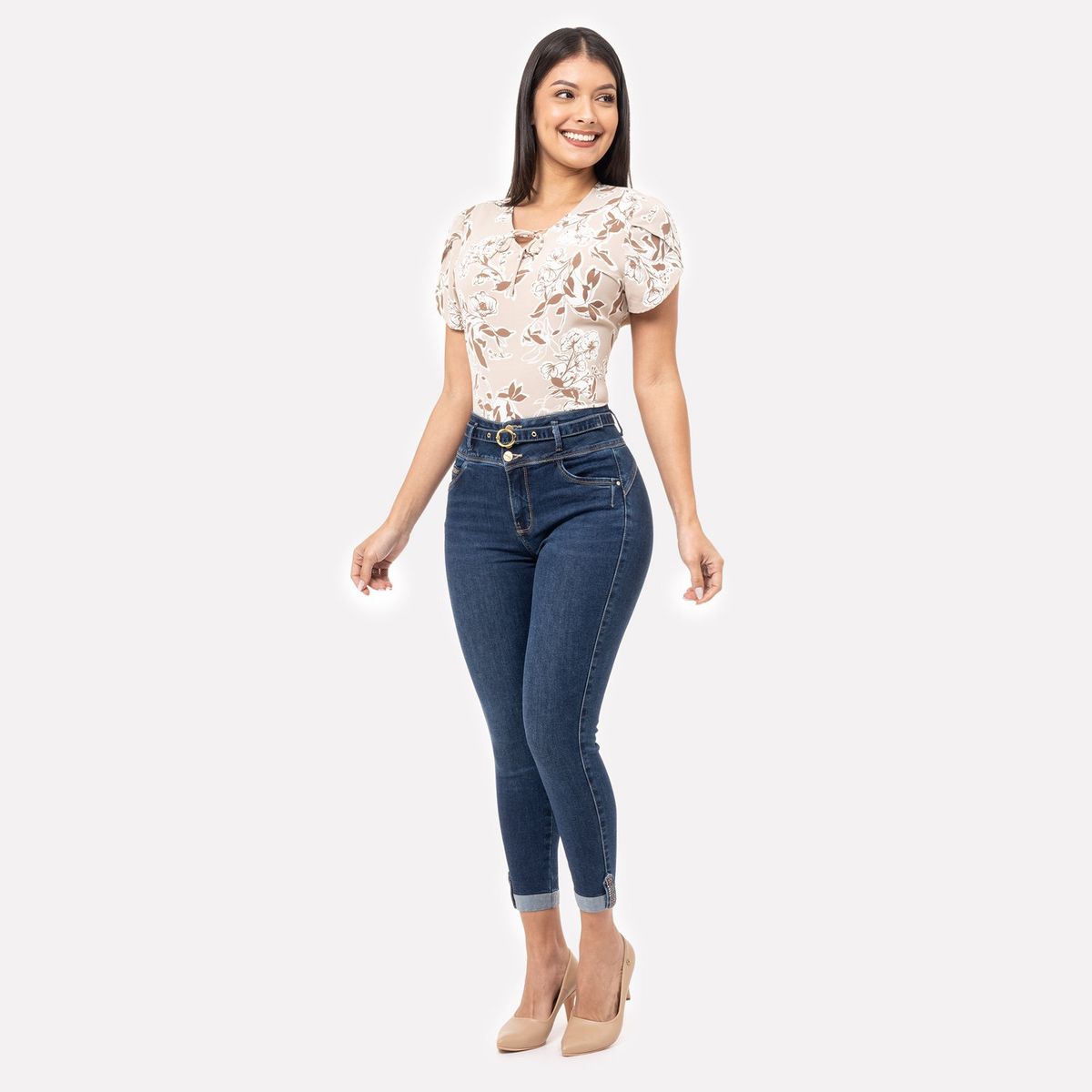 PIONIER - Pantalon Denim Stretch Seimah Pionier