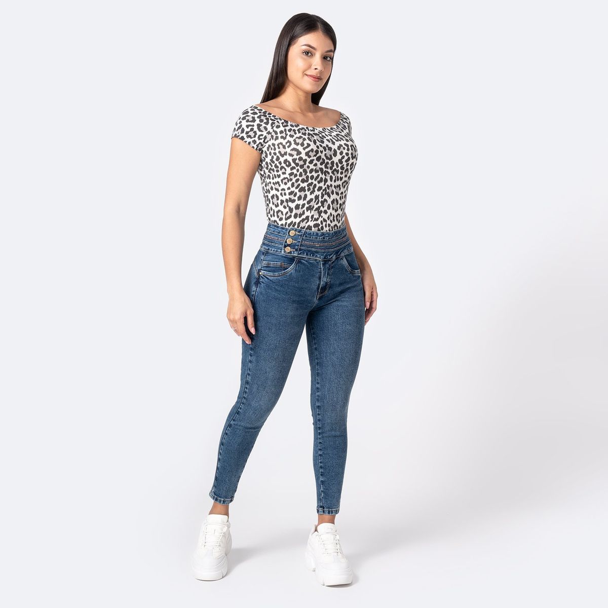 PIONIER - Pantalon Denim Stretch Xaomi Pionier
