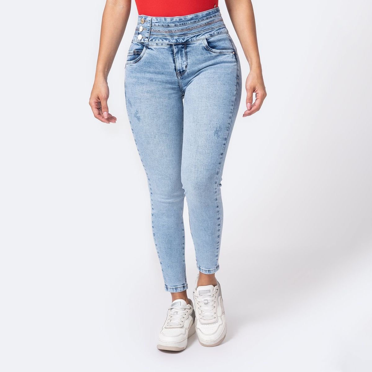 PIONIER - Pantalon Denim Stretch Xaomi Pionier