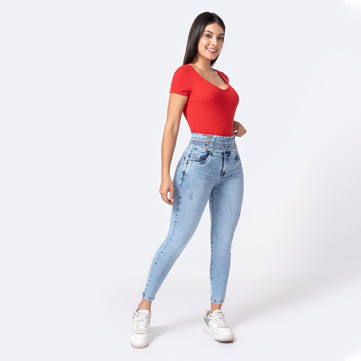 PIONIER - Pantalon Denim Stretch Xaomi Pionier