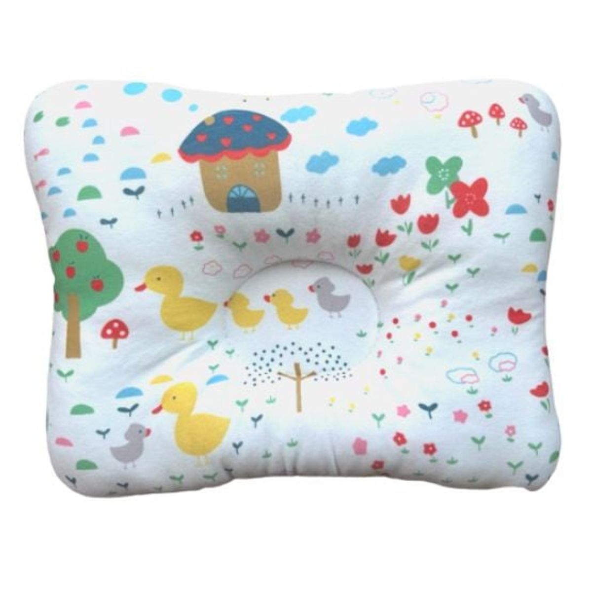 GENERICO - Almohada para Bebé Anti-Cabeza Plana - Patitos