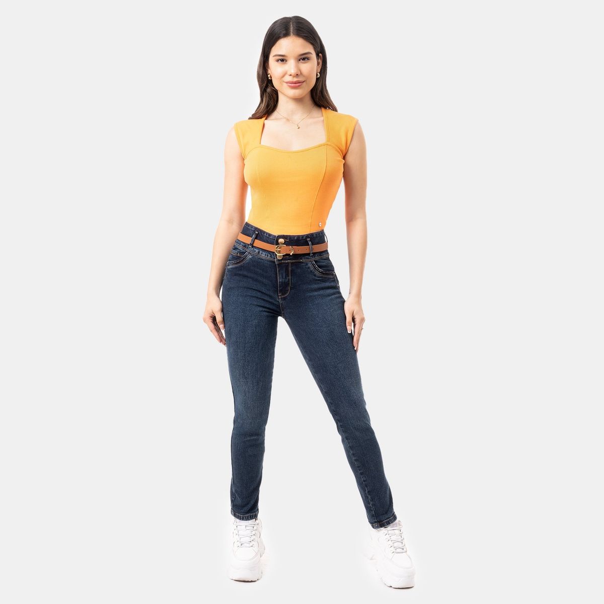 PIONIER - Pantalon Denim Stretch Zielle Pionier
