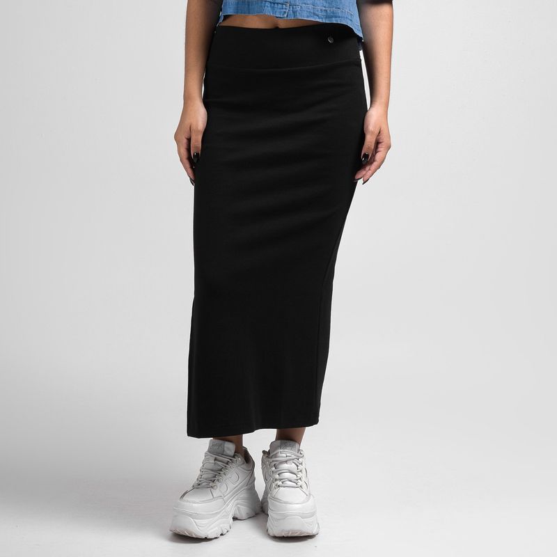 SQUEEZE - Falda Lar Rib Lycrado Miare Squeeze