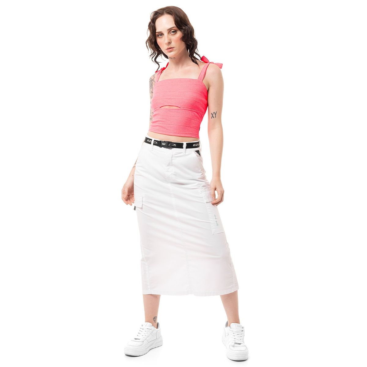 GZUCK - Falda Lar Tafeta Xtravaganza Gzuck